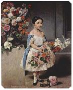 Francesco Hayez Portrait of Countess Antonietta Negroni Prati Morosini as a child France oil painting artist